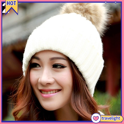 (Travelight) Nón Len Trùm Đầu Giữ Ấm Mùa Đông Thời Trang Cho Nữ
