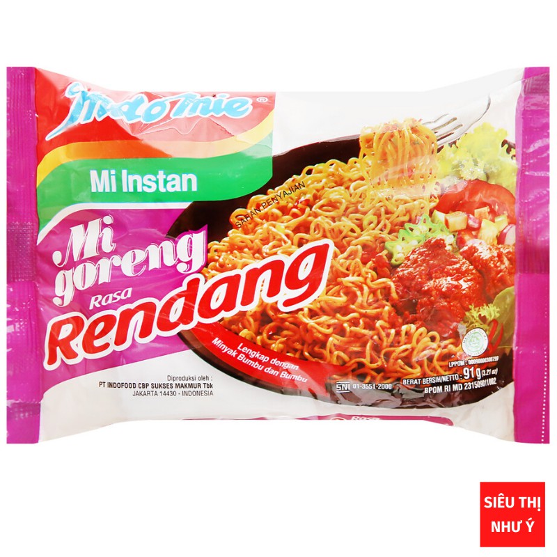 Mì xào khô Indomie Mi Goreng đủ 4 vị