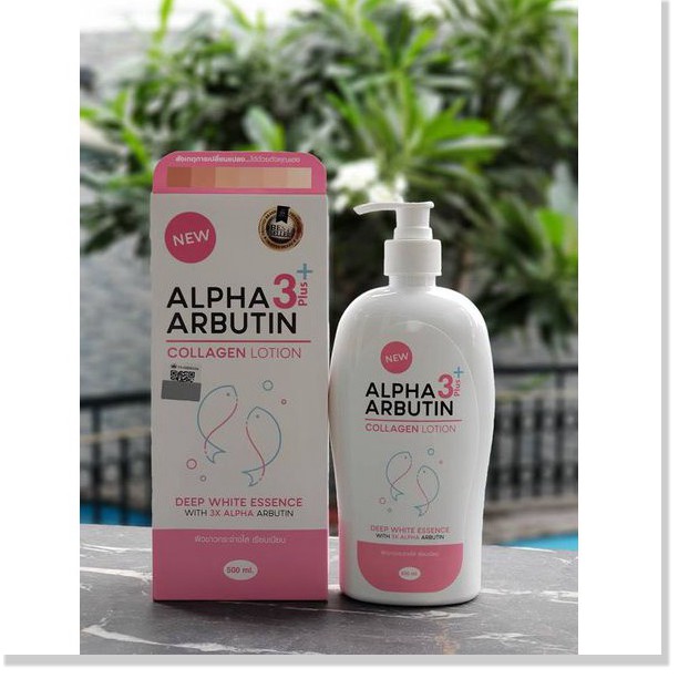 [Mã chiết khấu giảm giá mỹ phẩm chính hãng] Lotion dưỡng trắng Alpha Arbutin Collagen 3Plus – bí quyết của hotgirl Thái