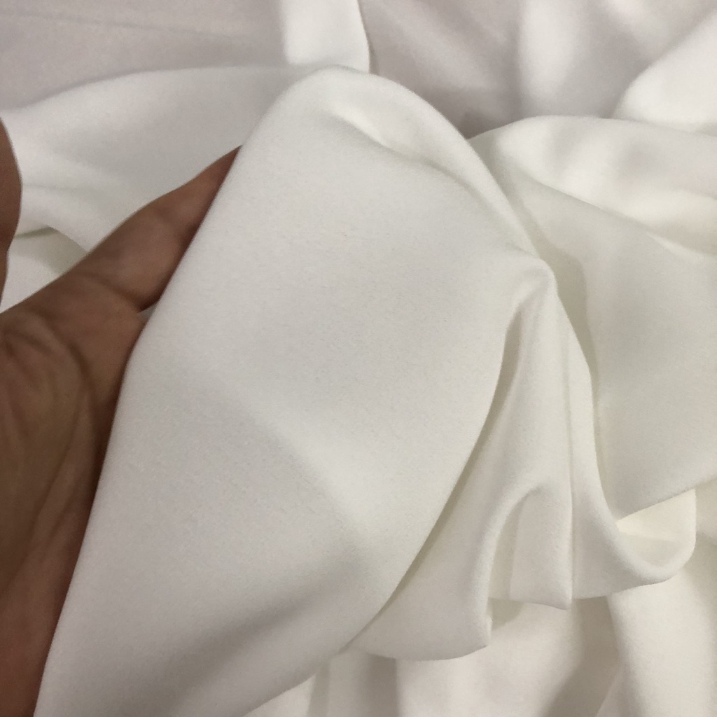 Vải Voan Hàn Màu Trăng Loại Đẹp Không Giãn Khổ Vải 1.5m