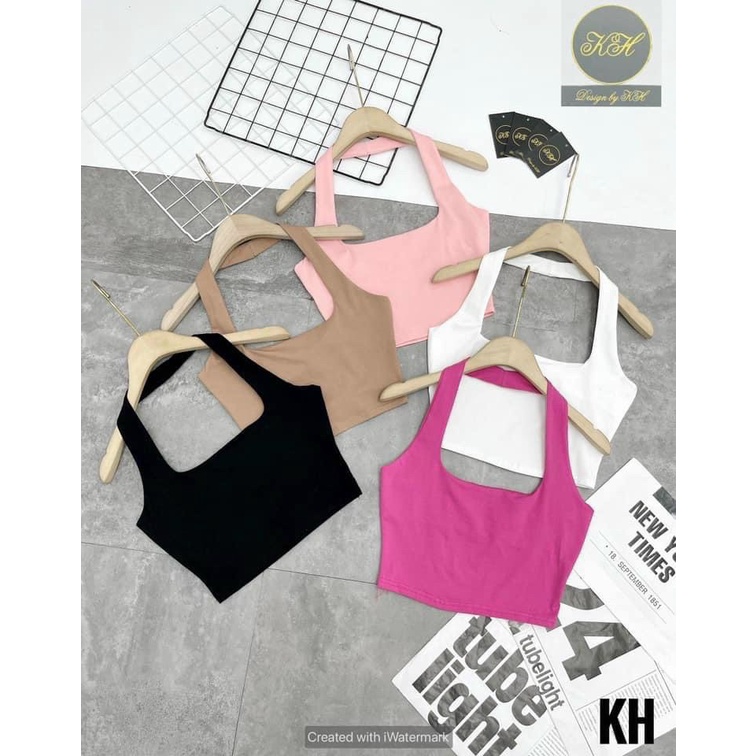 Áo Ống Croptop Hở Lưng Cổ Yếm Nhiều Màu Hợp Thời Trang TTKXA0215