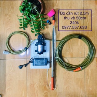 Combo bộ máy bơm mini 12v tự ngắt việt thái ZQ -2203 kèm phụ kiện tưới lan cây cảnh giá chỉ 340k