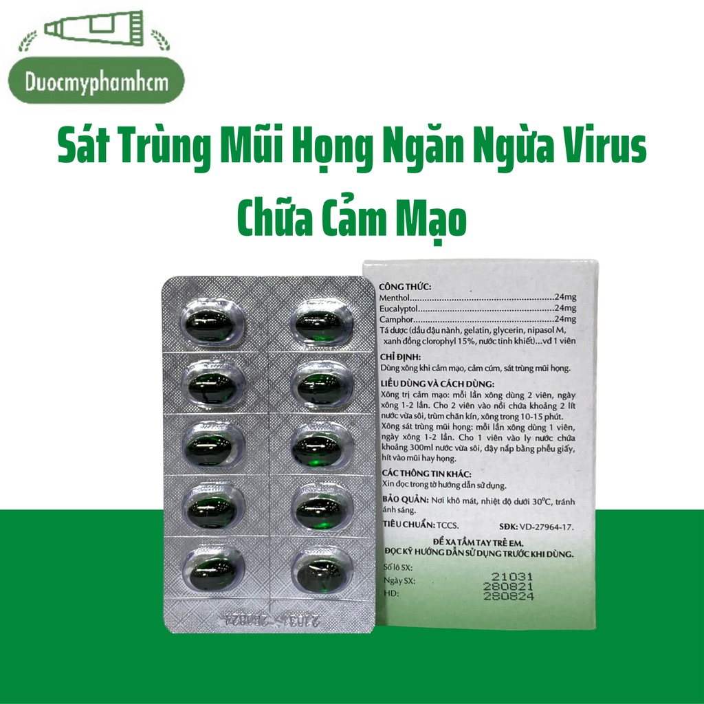 Viên Xông Hương Tràm OPC- Giảm Nhanh Ho Cảm