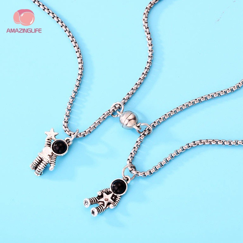 Vòng cổ Mặt Hình Phi Hành Gia Galaxy Độc Đáo Cho Cặp Đôi