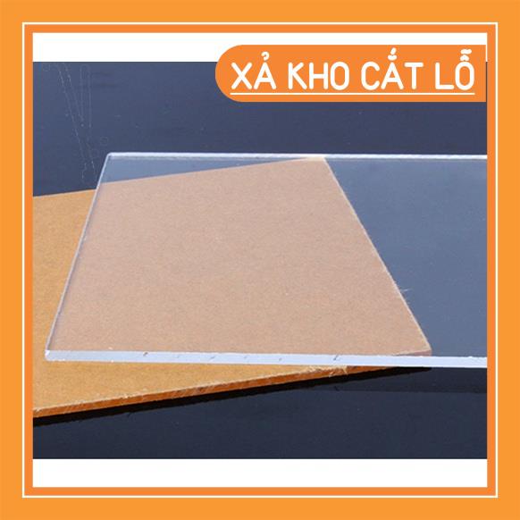 Tấm nhựa mica trong suốt, kích thước A6  độ dày 2mm,3mm,5mm hàng có sẵn