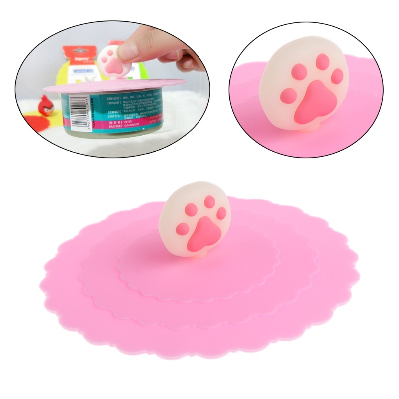 Nắp Đậy Lon Nước Bằng Silicon Mềm Cho Thú Cưng