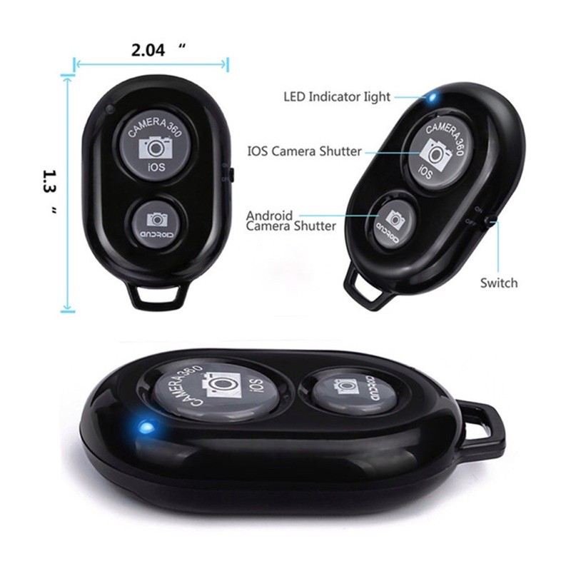 REMOTE ĐIỀU KHIỂN CHỤP ẢNH BLUETOOTH DI ĐỘNG NHỎ GỌN TIỆN LỢI TỪ XA