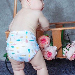 Quần bỉm vải, quần tập bỏ bỉm 6 lớp Goodmama cho bé