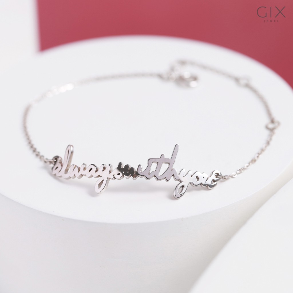 Lắc nữ bạc mạ vàng Alwayswithyou Gix Jewel LT05