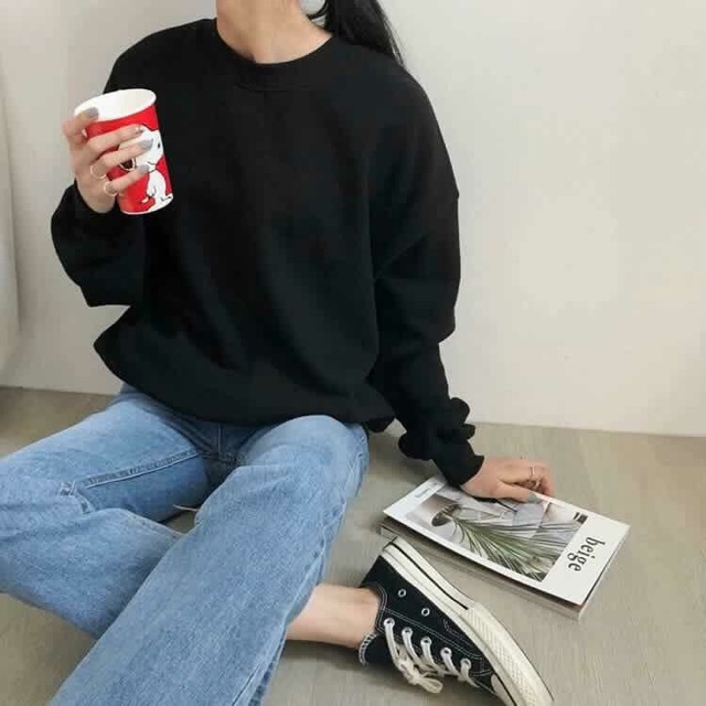 ỐI RẺ QUÁ☘️☘️☘️Áo Nỉ Trơn Hoodie Không Mũ Đây | BigBuy360 - bigbuy360.vn