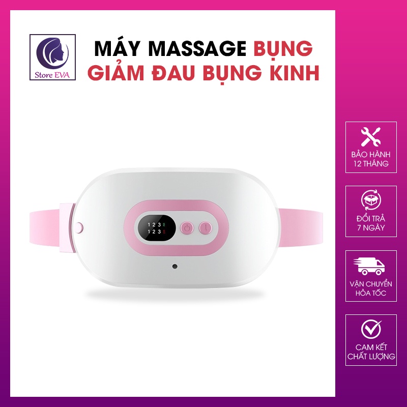 Máy Massage Làm Ấm Bụng Đai Đeo Giảm Đau Bụng Kinh Nguyệt