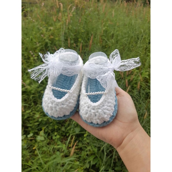 Giày búp bê len dành cho bé gái 0-18m💚