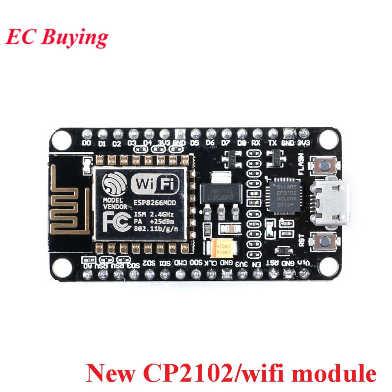 Bảng mạch phát triển Wifi không dây Esp8266 Ch340 Cp2102 Nodemcu V3 V2 Lua Iot Esp-12E có ăng ten Pcb