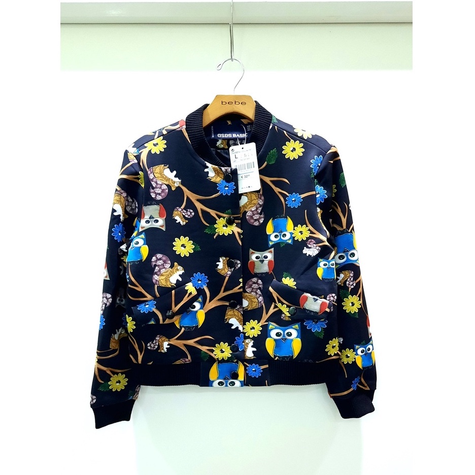 Áo khoác bomber nữ họa tiết cực đẹp