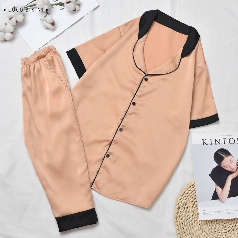 𝑪𝑶𝑪𝑶 𝑩𝑰𝑲𝑰𝑵𝑰 Bộ Đồ Ngủ - Đồ Mặc Nhà Lụa Satin ( VCC10131 ) | BigBuy360 - bigbuy360.vn