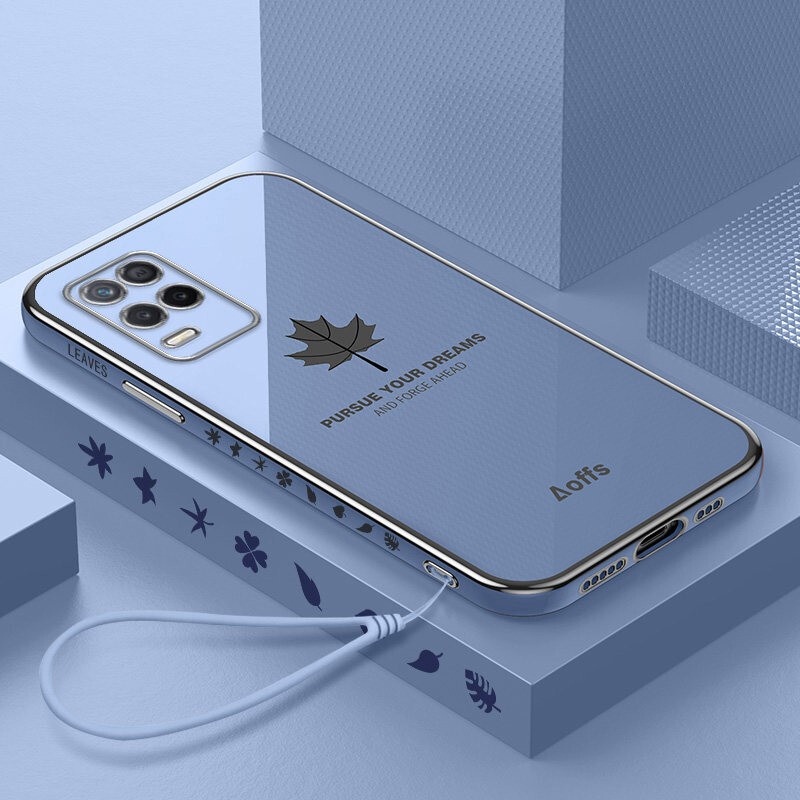 Ốp lưng oppo a54 oppo a74 4g Ốp Điện Thoại gel silica Mềm Bo Góc Phải Mạ Điện Chống Sốc Cho oppo a54 a74 4g