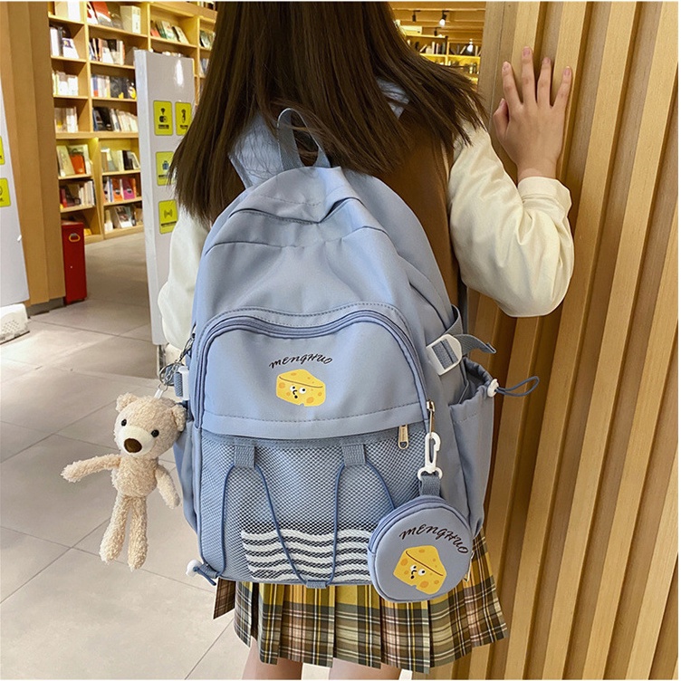 Balo nữ đi học thời trang Ulzzang Hàn Quốc, cặp sách đẹp hàng cao cấp dễ thương, túi xách học sinh chống nước