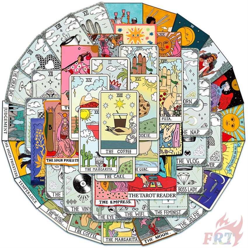 110 Cái / Bộ❉ Định mệnh. Bộ Bài Tarot Đẹp Mắt Cao Cấp ❉ Sticker Chống Thấm Nước Thời Trang Trang Trí Vali Laptop Ván Trượt