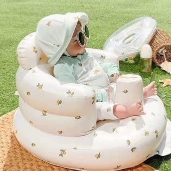 Ghế hơi tập ngồi cho bé Hàn Quốc chống ngã - Giúp bé tự tin tập ngồi, hoạ tiết dễ thương Baby Dreams