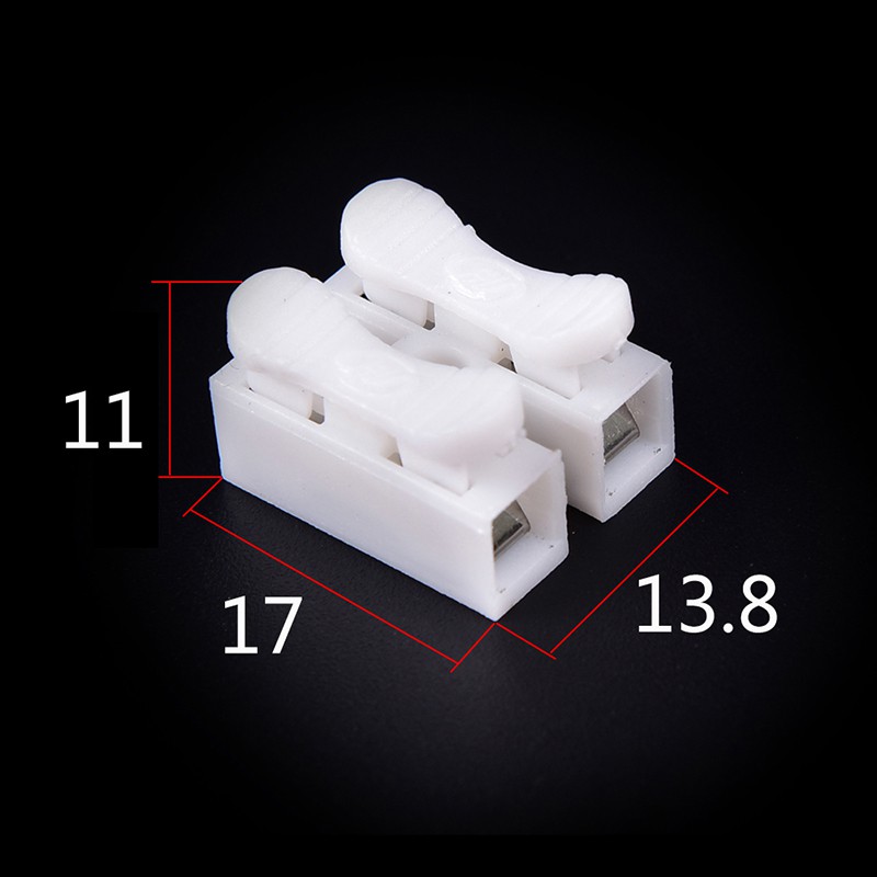 Set 30 cút nối dây điện 2 pin màu trắng tiện dụng