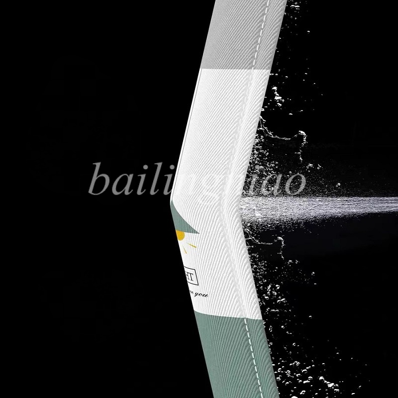 120g /㎡Rèm Che Bồn Tắm Chống Thấm Nước Họa Tiết Lá Cây