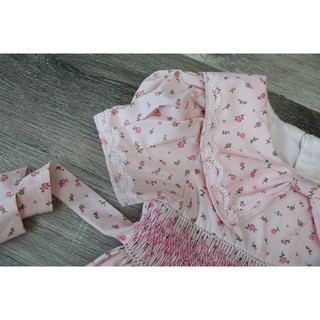 ĐẦM SMOCK NƠ HỒNG