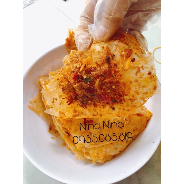 Bánh tráng khô gà