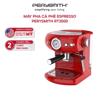Máy pha cà phê espresso 1,5 lít PerySmith RT2000 2 vòi tiện lợi