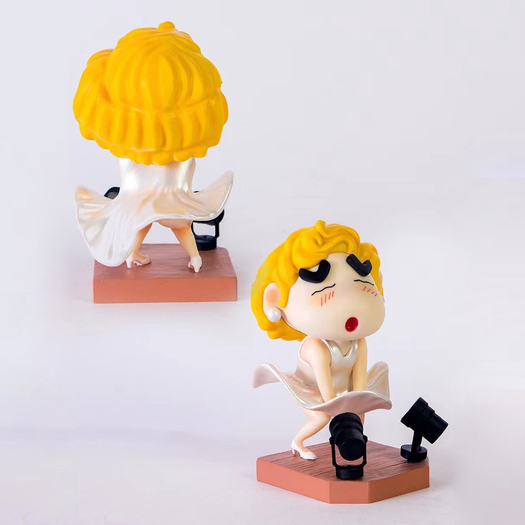 Nohara Mô Hình shin-chan Búp Bê shin-chan marilyn monroe psyduck Cỡ Nhỏ Sáng Tạo