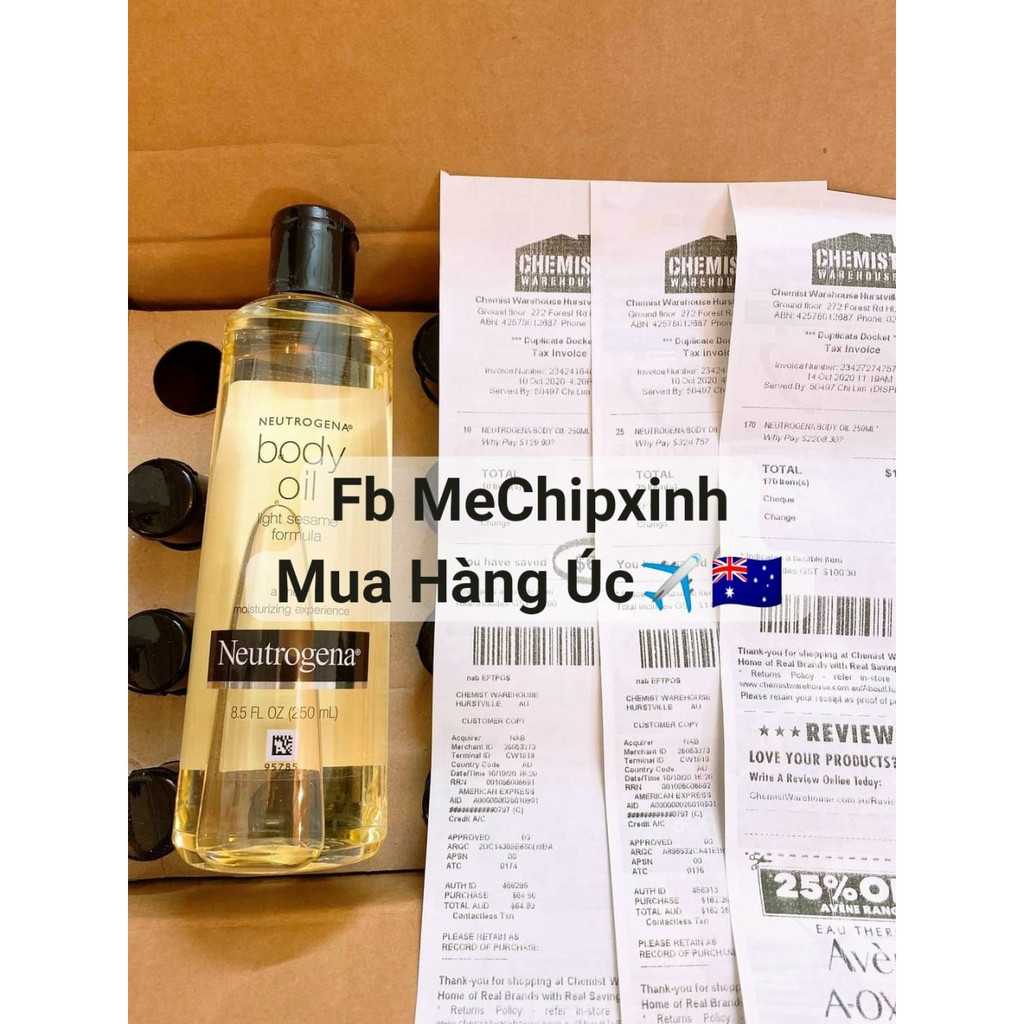 DẦU DƯỠNG DA #𝐍𝐄𝐔𝐓𝐑𝐎𝐆𝐄𝐍𝐀 #𝐁𝐎𝐃𝐘 #𝐎𝐈𝐋- review 5 sao | BigBuy360 - bigbuy360.vn