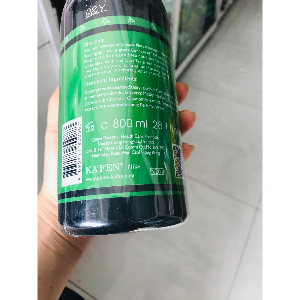 Dầu Gội Xả Hoàn Hình Chính Hãng Kafen Xanh 800ml