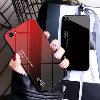 Ốp điện thoại cường lực màu cá tính bảo vệ tiện dụng cho OPPO F7 Youth