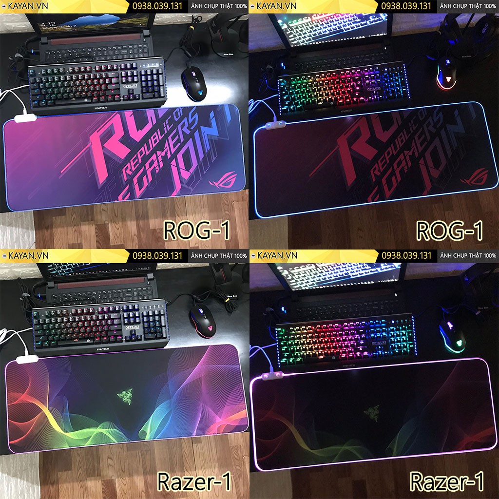 Bàn di chuột chống nước có LED RGB cỡ lớn siêu dày 4MM