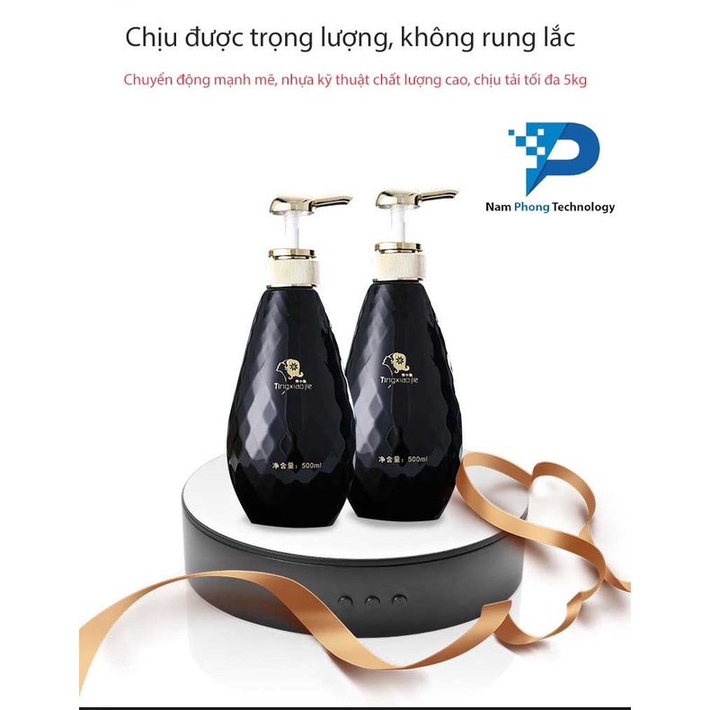 ĐẾ XOAY TỰ ĐỘNG 360 ĐỘ ĐƯỜNG KÍNH 15CM CHỊU LỰC 5KG - HỖ TRỢ CHỤP ẢNH SẢN PHẨM - SẠC USB - BH 1 THÁNG