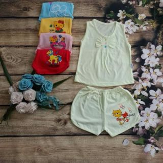 Set 5 bộ cotton cho bé gái