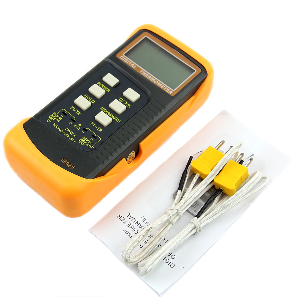 Cặp Nhiệt Điện Kỹ Thuật Số Cảm Biến Kép 2 Đầu Dò 1300°Phụ Kiện Chuyên Dụng Chất Lượng Cao C 2372 2372°Phụ Kiện Trang Trí Xinh Xắn Dành Cho Xe Hơi