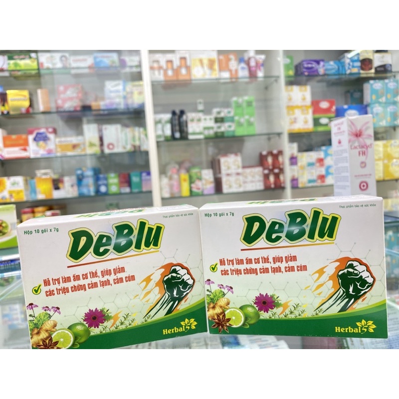 DeBlu - 10 gói x 7 gram - hỗ trợ làm ấm cơ thể, giúp giảm các triệu chứng cảm lạnh, cả cúm0