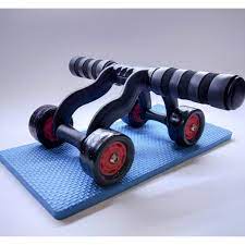 Con lăn tập bụng gym 4 bánh tặng miếng thảm con lăn tập cơ bụng dùng cho cả vđv chuyên nghiệp, bảo hành 3 năm 2021