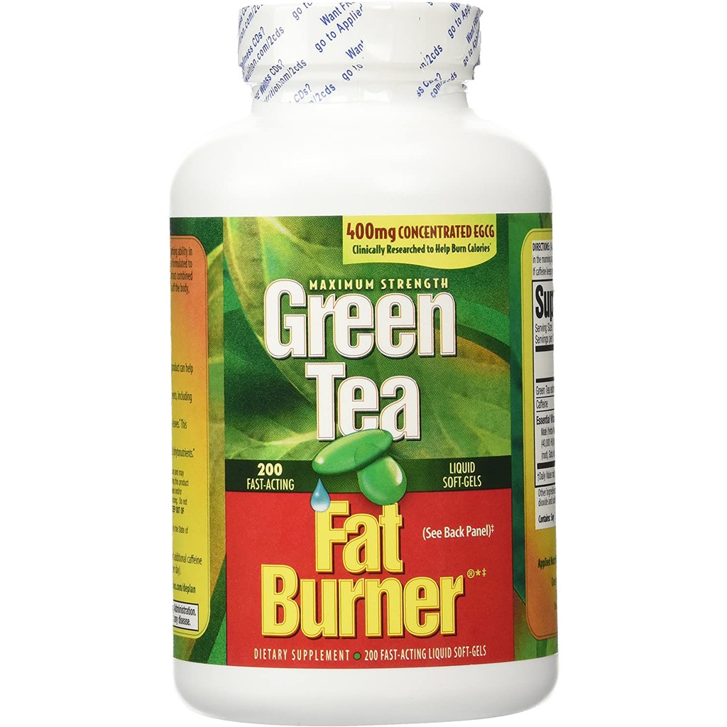 Trà giảm cân Green Tea Fat Burner của Mỹ 200 viên