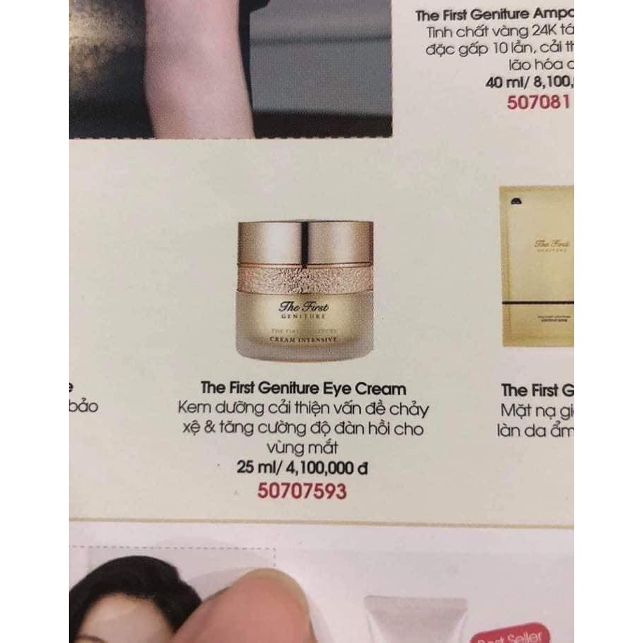Xả gói kem dưỡng mắt Ohui The First Eye Cream giúp cải thiện chạy xệ và tăng đàn hồi cho da vùng mắt,... | BigBuy360 - bigbuy360.vn