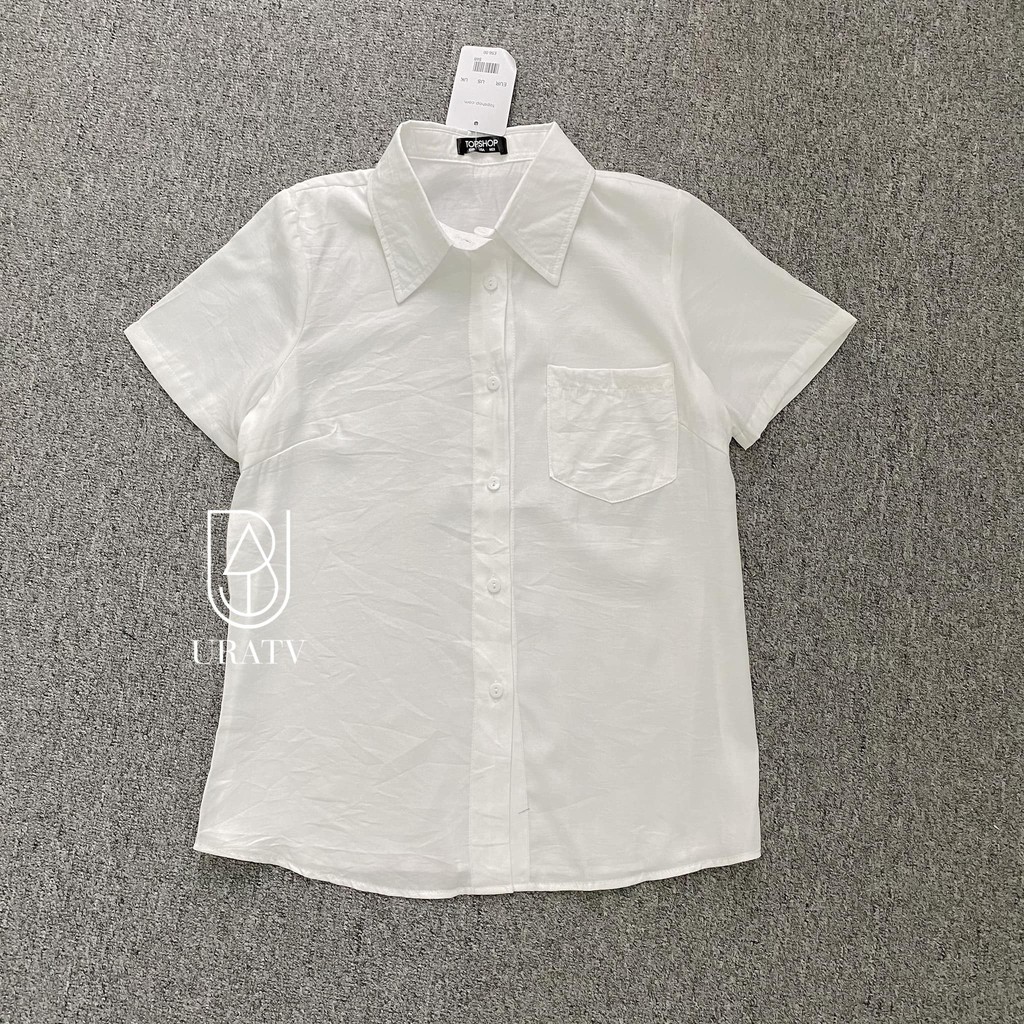 [FREESHIP - ẢNH CHÍNH CHỦ] Áo SƠ MI trắng TAY NGẮN 1 túi T0PSH0P | BigBuy360 - bigbuy360.vn