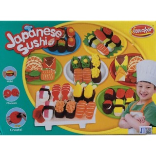 Hộp đồ chơi đất sét làm sushi cho bé