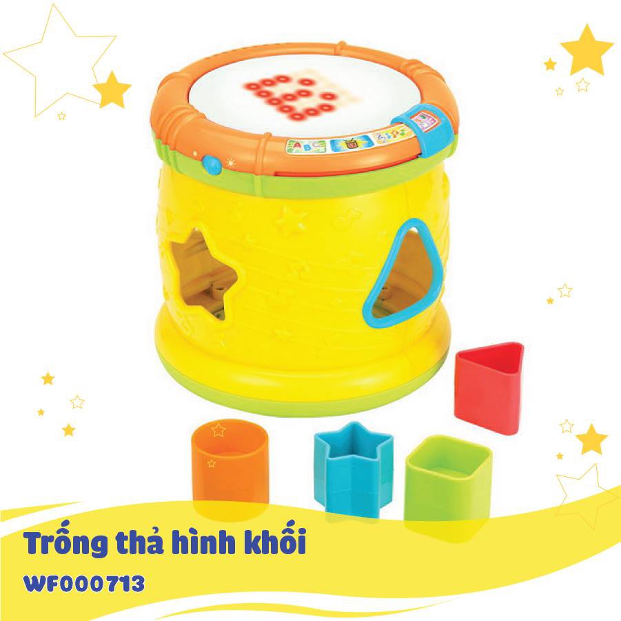 Trống đồ chơi xếp hình khối Winfun 0713