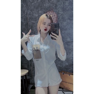 Áo sơ mi lụa viên về hai mẫu cháy hàng hot hít nha