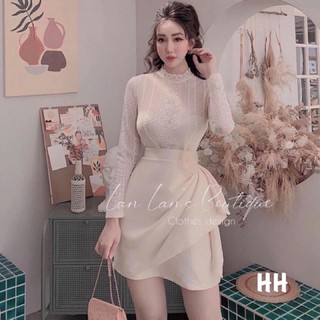 Váy ren thiết kế mặc (hàng hai lớp lót dày dặn)