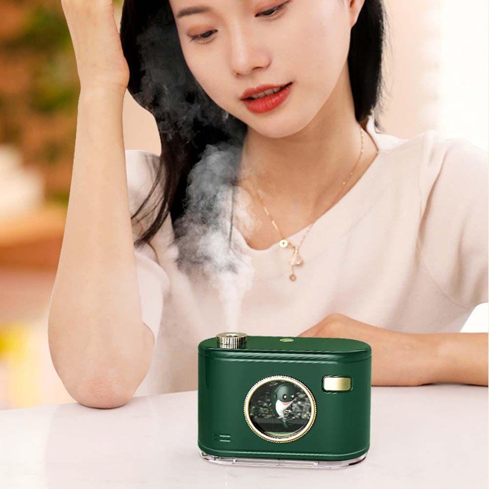 Máy Phun Sương Tạo Độ Ẩm Không Khí Mini Có Đèn Ban Đêm Cho Xe Hơi