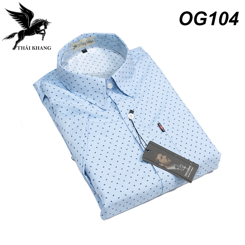 Áo sơ mi nam tay ngắn trung niên họa tiết vải kate mềm mát loại áo sơ mi họa tiết trung niên form rộng OG1 | BigBuy360 - bigbuy360.vn