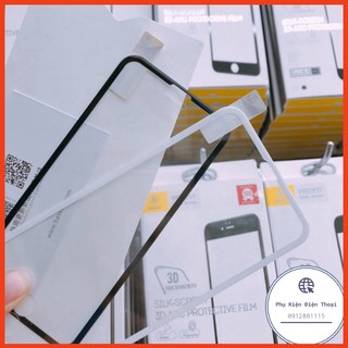 🍀 ❤️ĐÃ CÓ 11 PRO MAX❤️KÍNH CƯỜNG LỰC IPHONE 6 6s 6plus 7 7plus 8 8plus X XS MAX 3D HIỆU BASEUS MÉP DẺO GIẢ X FULL MÀN H