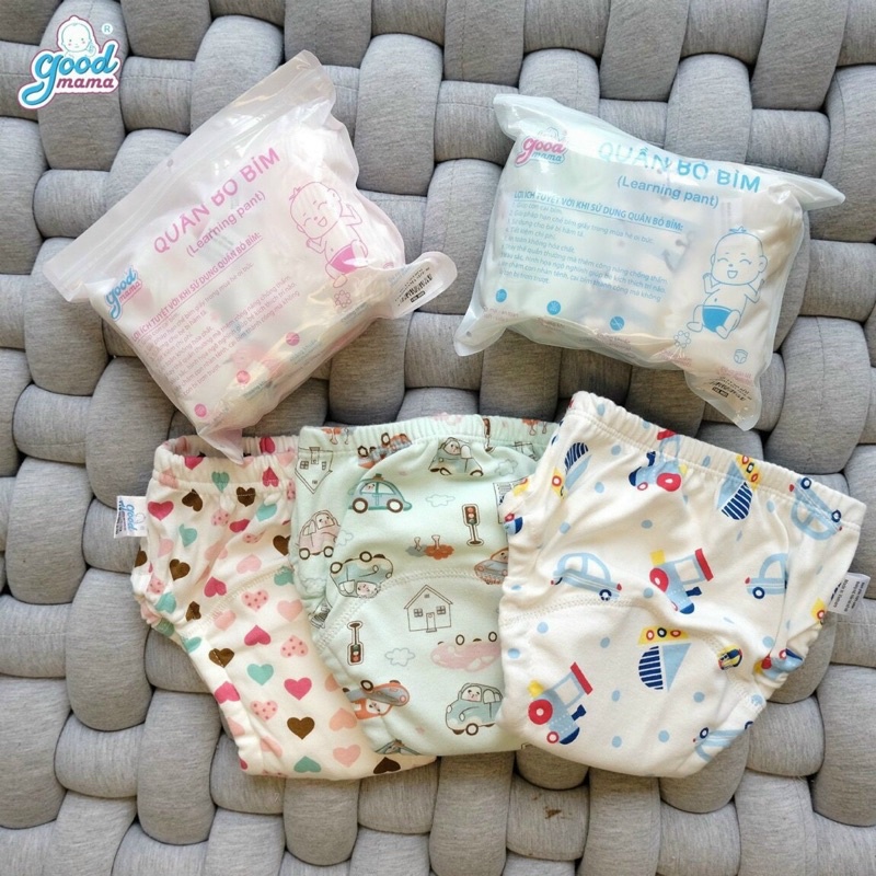 Quần Bỏ Bỉm Goodmama 6 Lớp Size 80/90/100/110 Cho Bé Từ 3 Tháng - 4 Tuổi - Cam Kết Chính Hãng