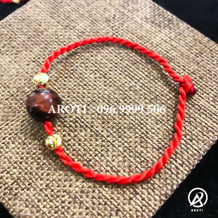 Vòng phong thủy - Vòng phong thủy chỉ đỏ hat đỏ 12 li V158 -SP 1
